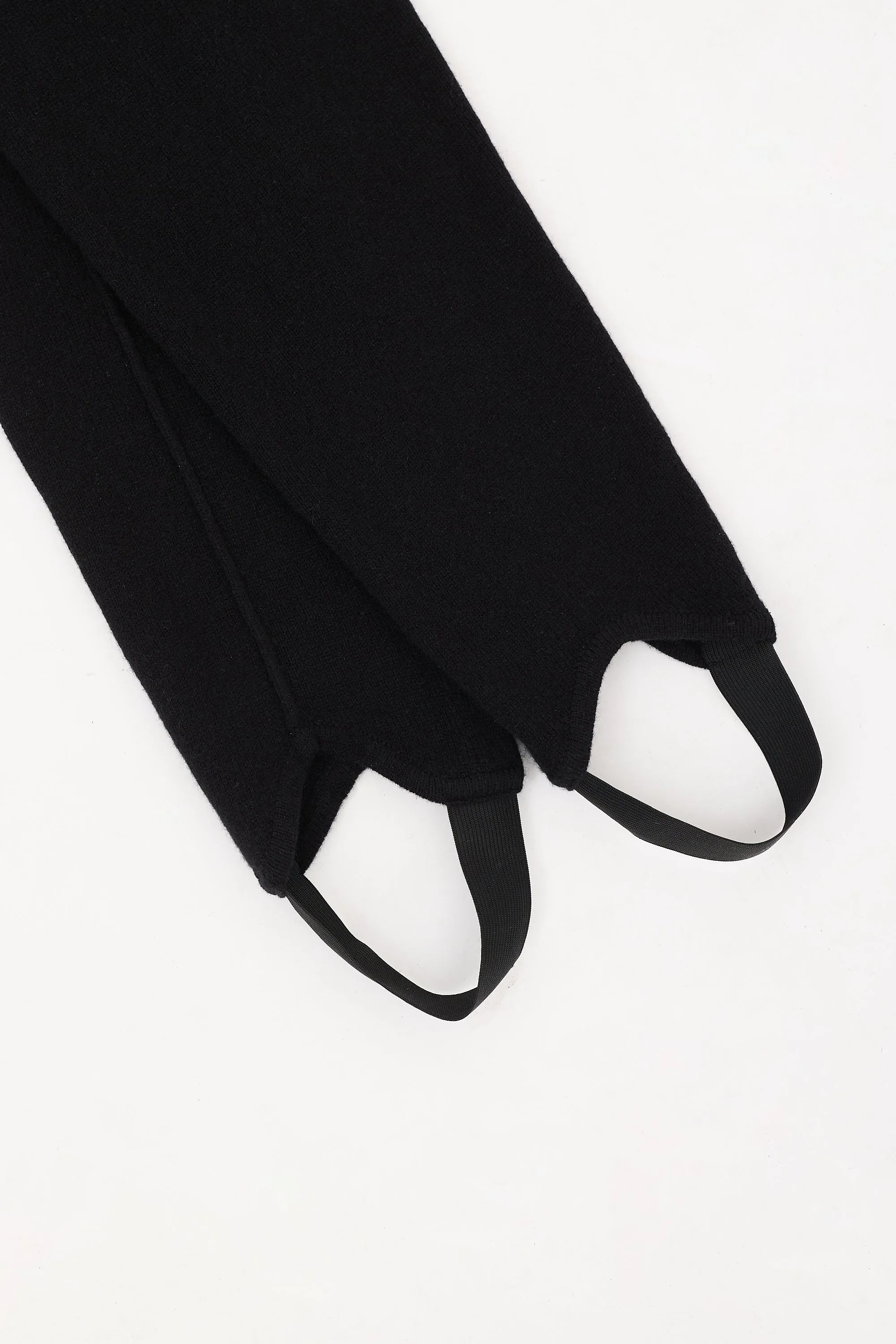 Black Cashmere Stirrup Pant