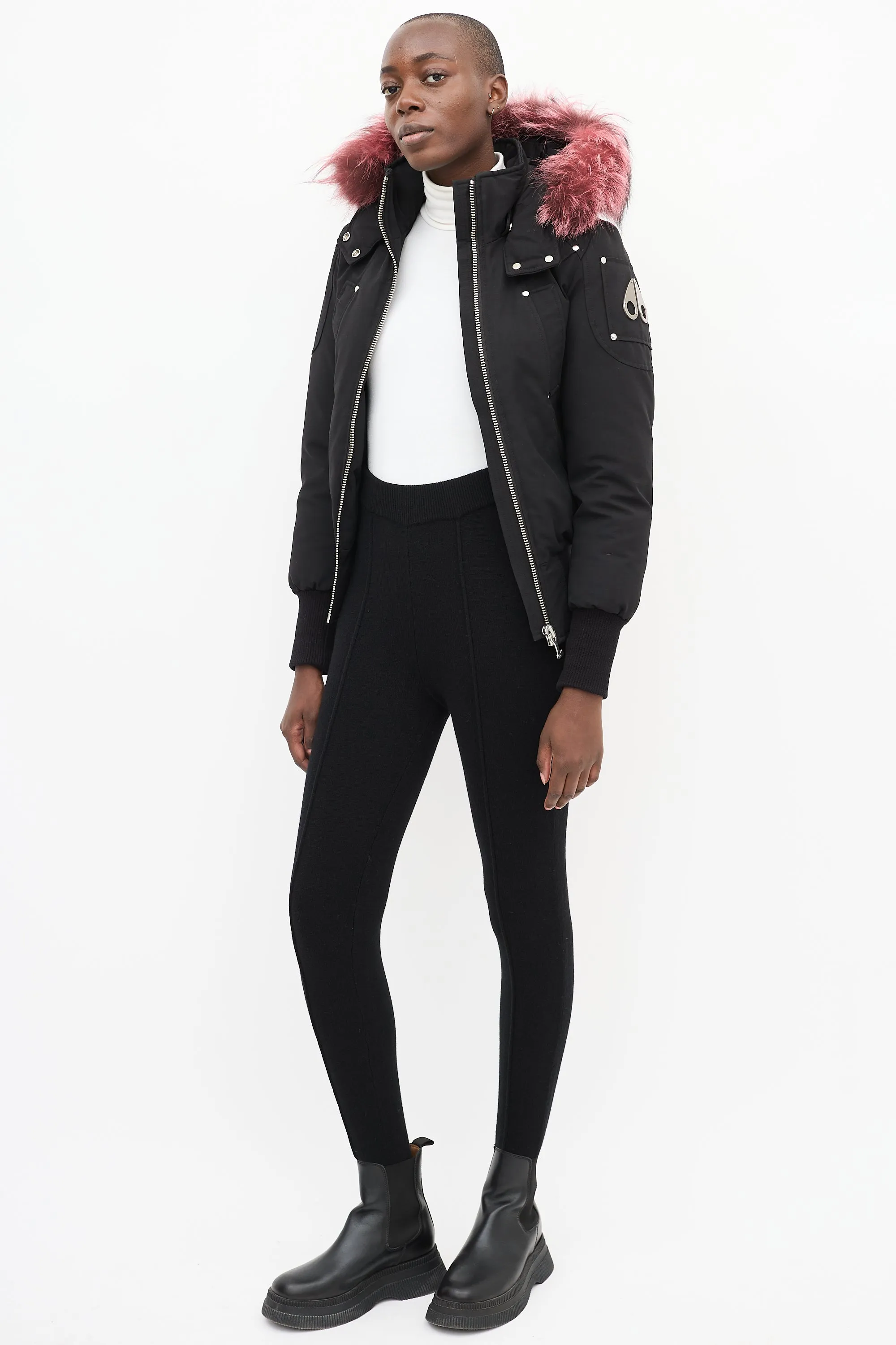 Black Cashmere Stirrup Pant