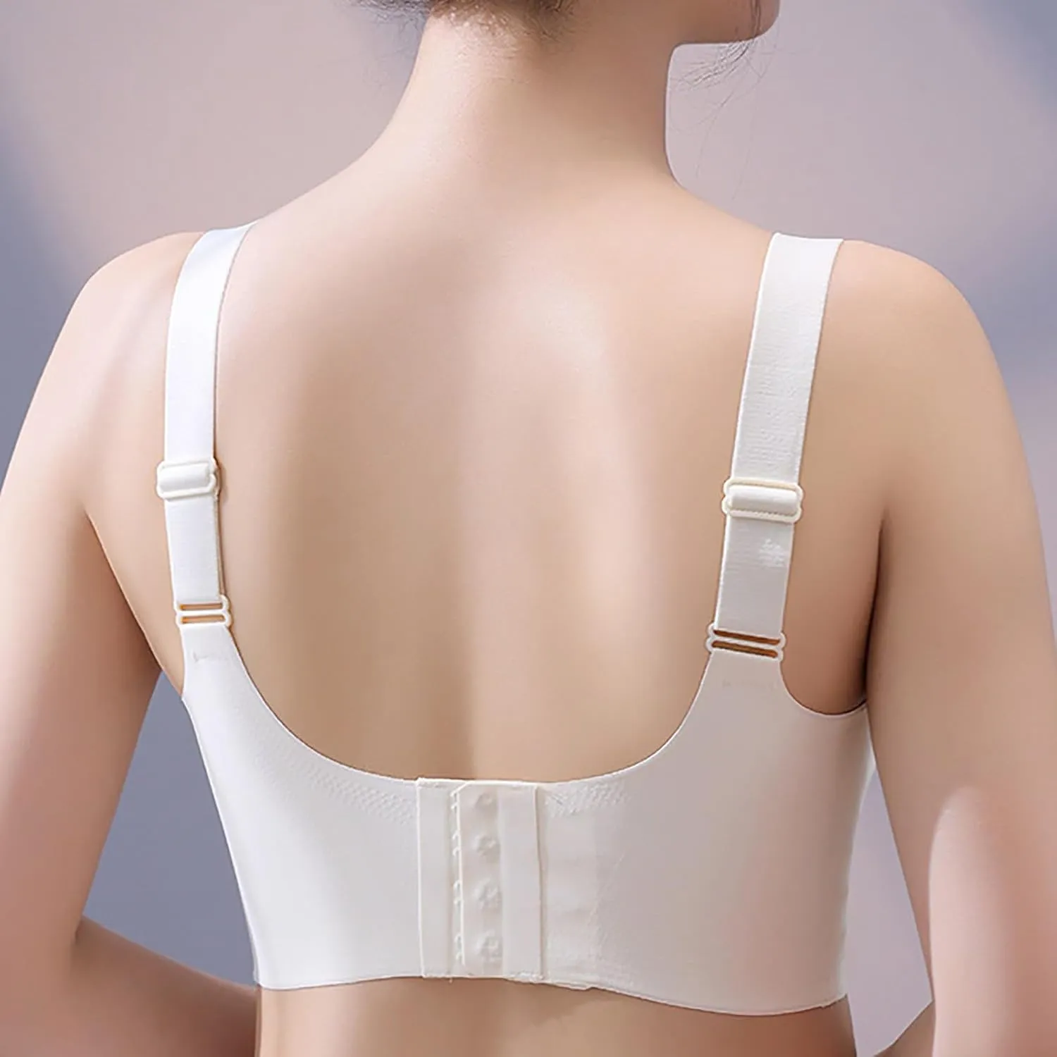 Bras for Women Seamless Bras No Underwire Scalloped Push Up Bras Soft Wireless Comfort Bralettes Full Coverage Bra
