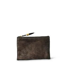 Bronze Distressed Small Pouch