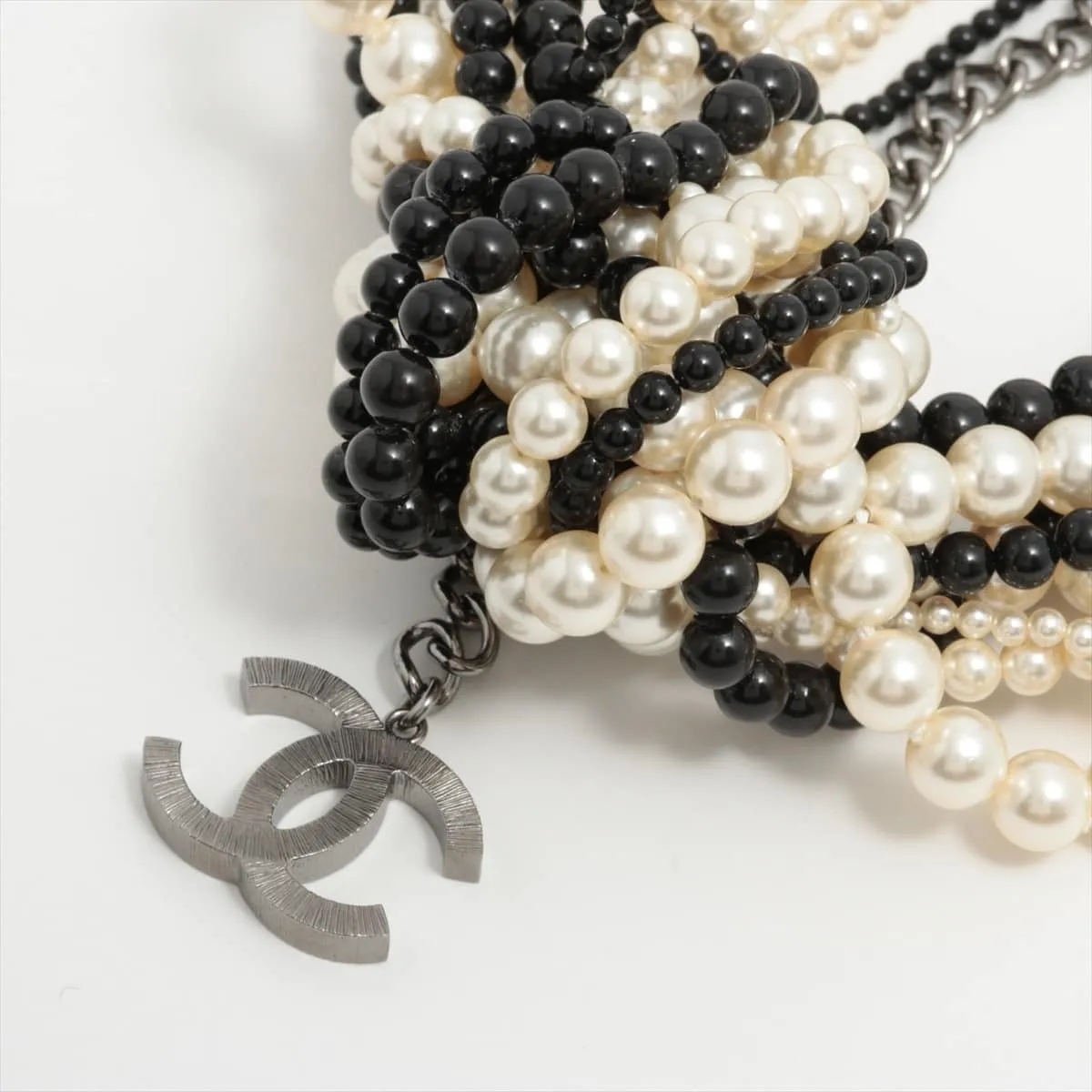 Chanel Coca-Cola B14K Necklace GP x  Pearl Silver