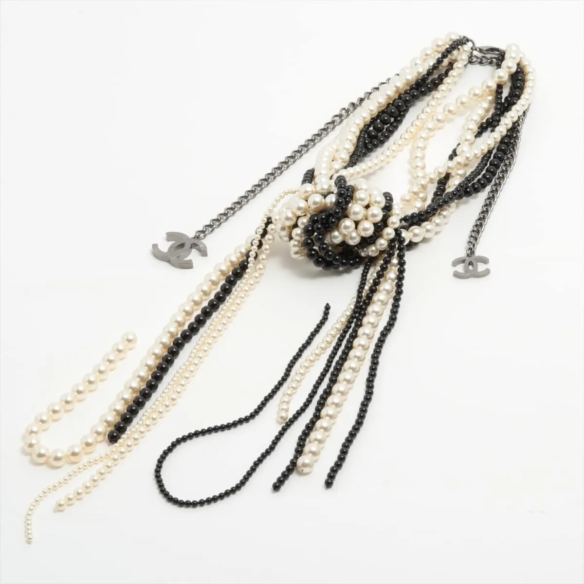 Chanel Coca-Cola B14K Necklace GP x  Pearl Silver