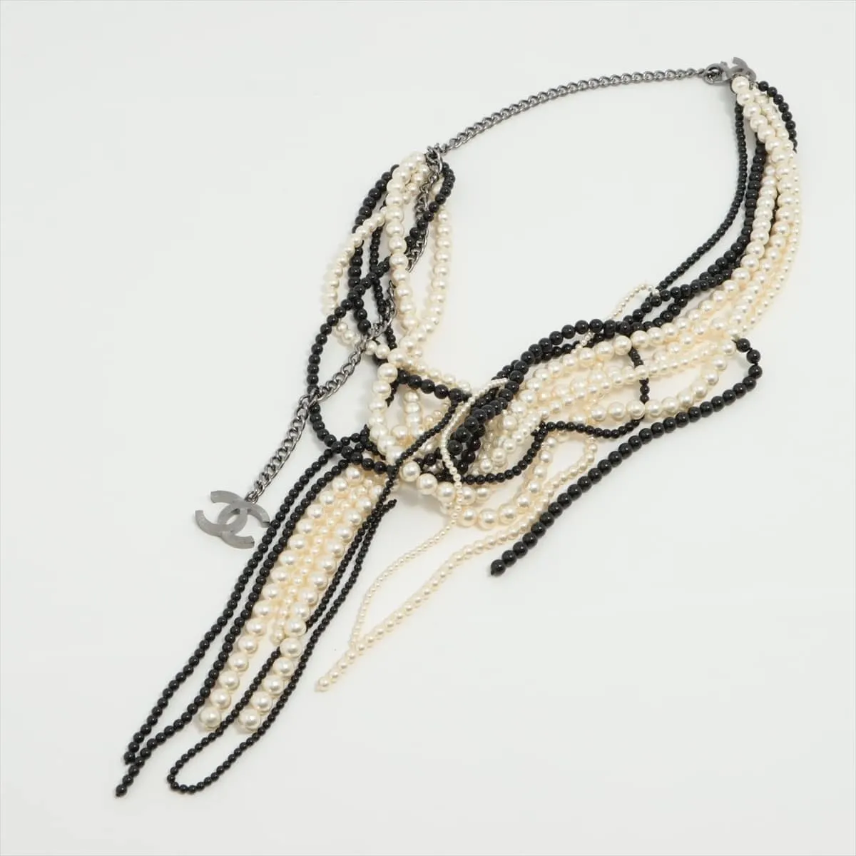Chanel Coca-Cola B14K Necklace GP x  Pearl Silver