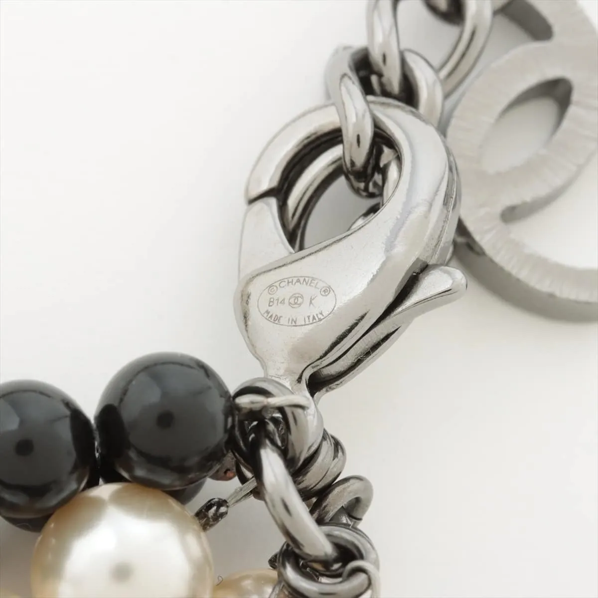 Chanel Coca-Cola B14K Necklace GP x  Pearl Silver