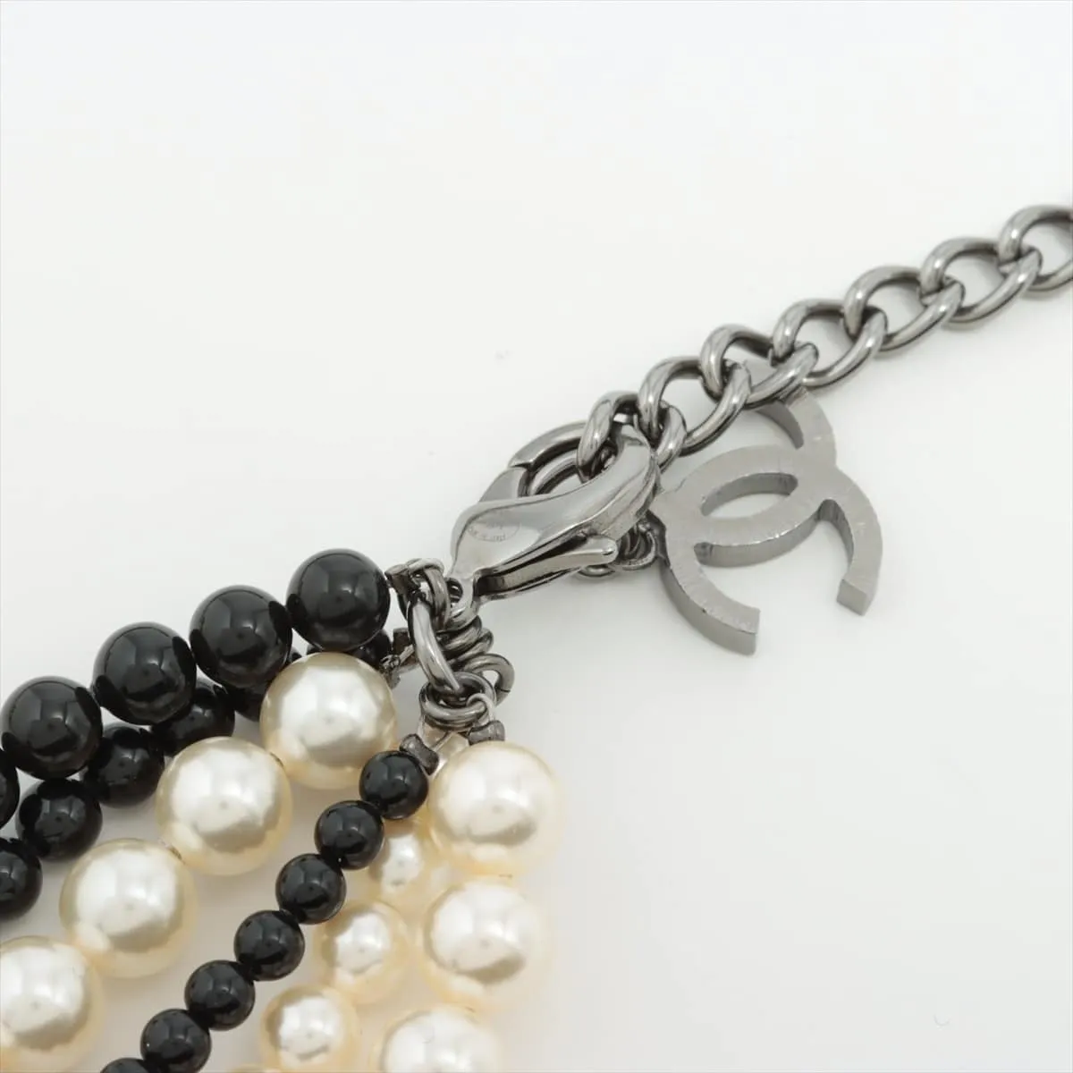 Chanel Coca-Cola B14K Necklace GP x  Pearl Silver