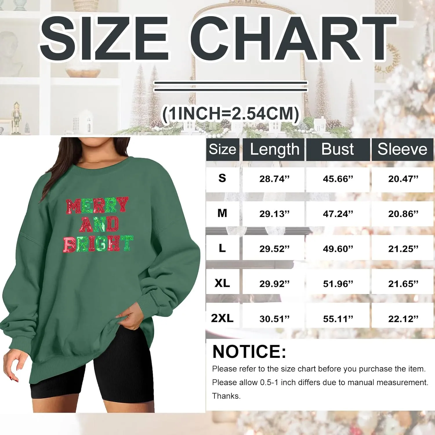 Christmas Sweatshirt Women Oversized Merry and Bright Sequin Shirt Xmas Gift Sweaters Christmas Vacation Long Sleeve Tops