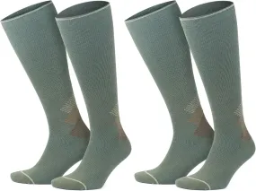 GoWith 15-20 mmHg Merino Wool Compression Socks, Thermal Travel Socks, Cushioned Knee High Hiking Socks for Men/Women
