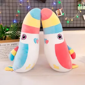 Rainbow Chunky Toucan Bird Parrot Plushies Toys