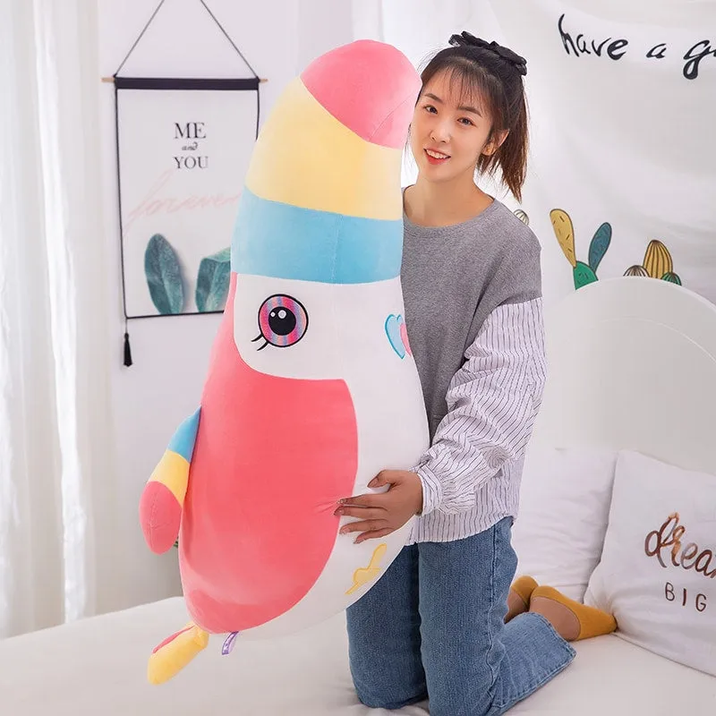 Rainbow Chunky Toucan Bird Parrot Plushies Toys