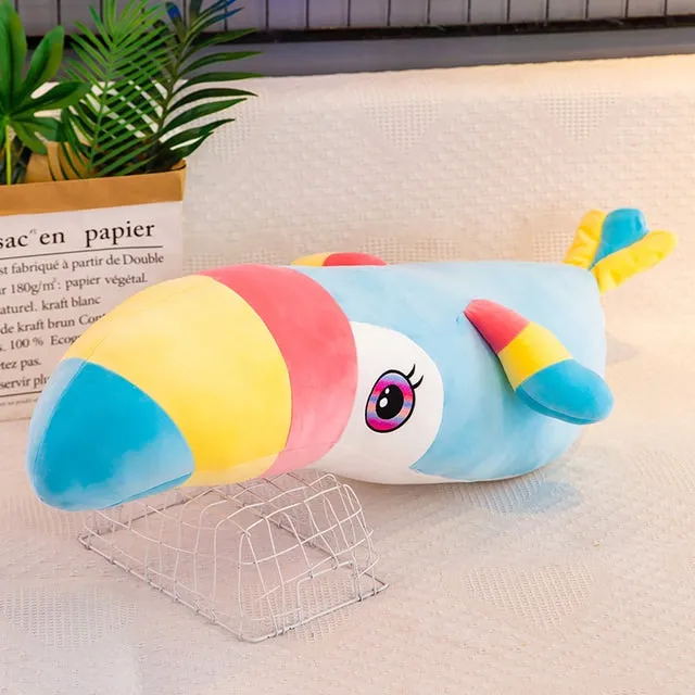 Rainbow Chunky Toucan Bird Parrot Plushies Toys