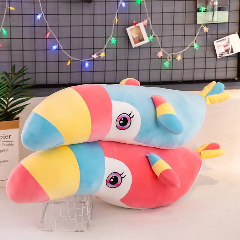 Rainbow Chunky Toucan Bird Parrot Plushies Toys