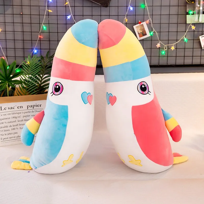 Rainbow Chunky Toucan Bird Parrot Plushies Toys