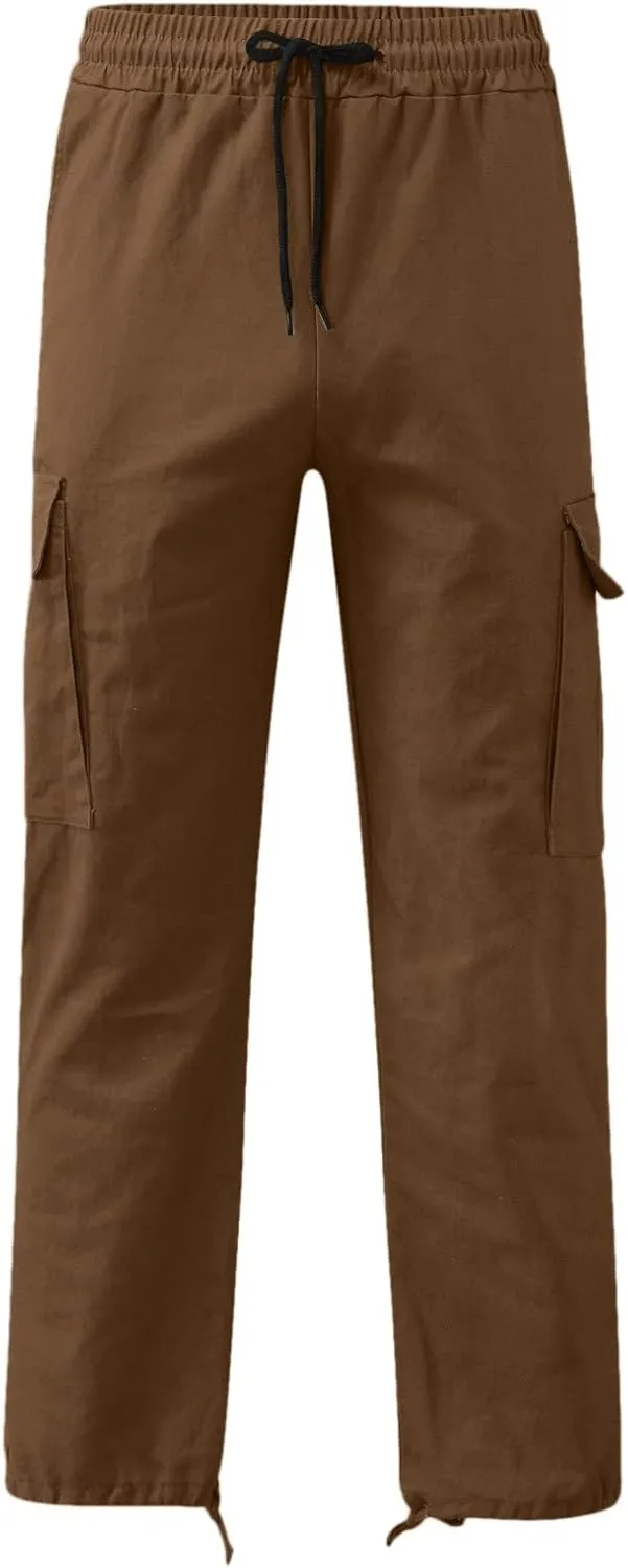 sdbrld Pants For Men Work Casual Sweatpants For Men With Pockets Mens Flex Ripstop Tactical Pants Lightweight Hiking Casual Cargo Pants with Multi Pockets Water Resistant